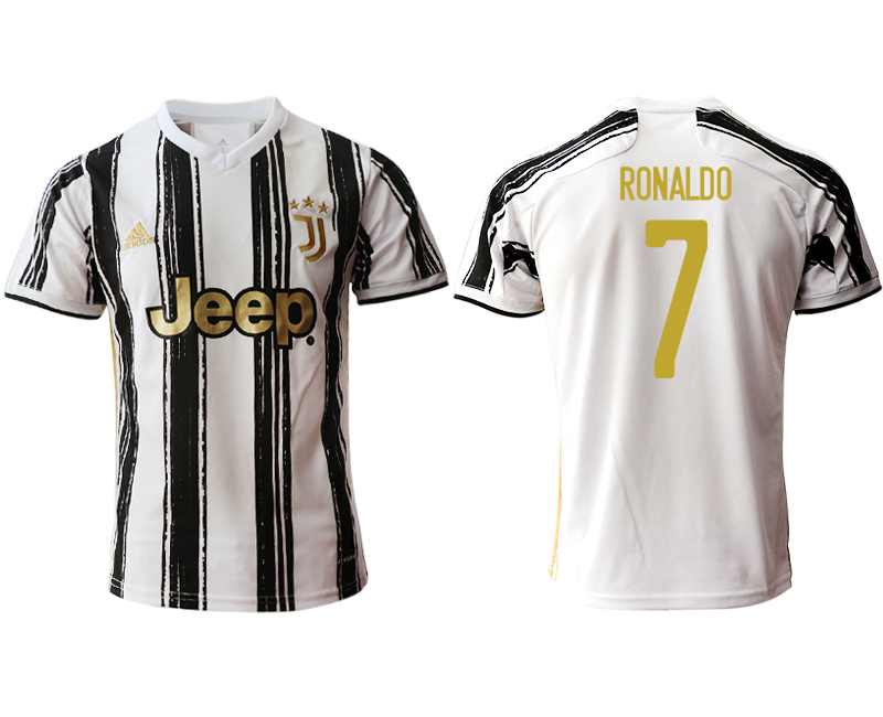 Men 2020-2021 club Juventus home aaa version #7 white Soccer Jerseys1->juventus jersey->Soccer Club Jersey